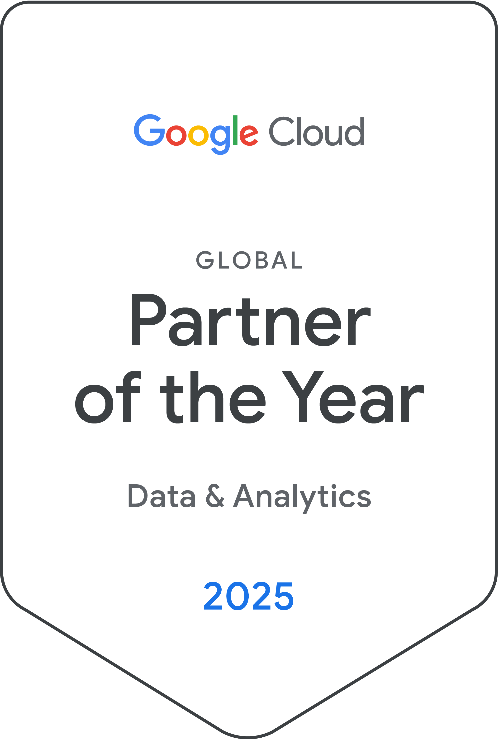 Badge which says Global Partner of the Year Breakthrough 2024