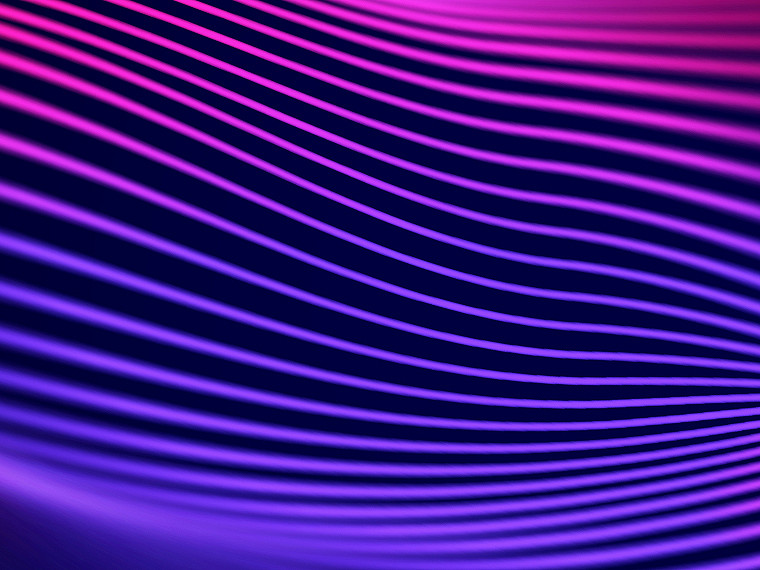 non straight pink and blue srips of horizontal lines with black background